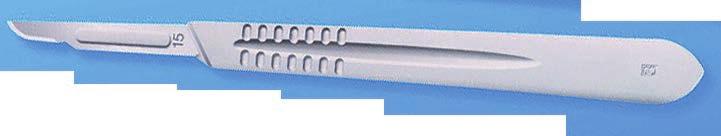 without handle 100 / box with plastic handle 10 / box Scalpel handles COMPOSITION: