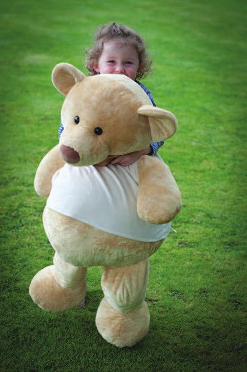UPERIZE HONEY BEAR - 024 - Honey coloured, chubby soft plush bear with matching nose and feet detail.