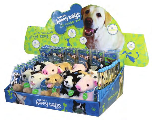 Simply purchase merchandise from the exclusive Happy Tails Day range during September and October. You can also support the RSPCA by selling merchandise in your workplace or community.
