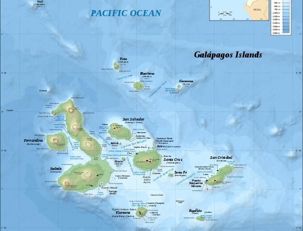 The Galapagos Islands These small islands off the western coast of South America had the greatest