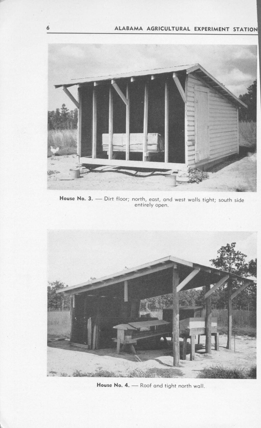 6 ALABAMA AGRICULTURAL EXPERIMENT STATION House No. 3.