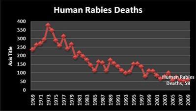 Number of human rabies deaths declines!