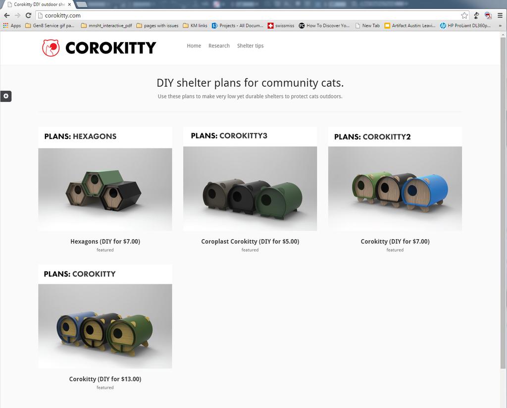 COROKITTY WEBSITE The Corokitty website (www.corokitty.