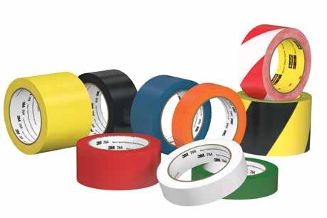Number 764 Color Black, Blue, Brown, Gray, Green, Orange, Purple, Red, White, Yellow 766 Black/Yellow Stripe 767 Red/White Stripe Adhesive Type Rubber Material Vinyl 4.1 mils (0.10mm) Total 5.