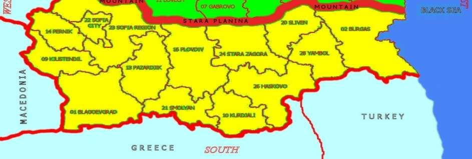 Black Sea - a natural geographic barrier of the eastern areas of the country.