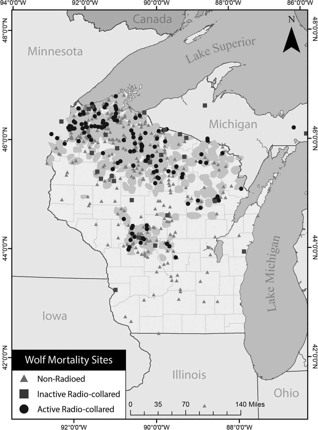 22 JOURNAL OF MAMMALOGY When > 1 county was listed, we randomly assigned one of the counties.