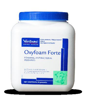 Oxyfoam Forte Oxyfoam Forte Foaming pessary for therapy and/or prophylaxis of puerperal genital infections in cows.