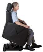 The independently operated footstool and reclining backrest, puts you in charge