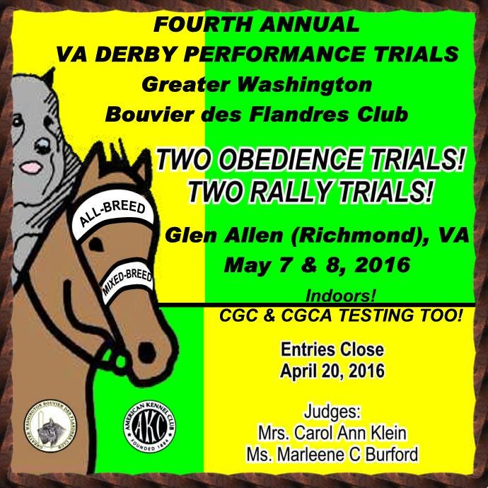 #2016430604 #2016430605 #2016430606 #2016430607 Entries Close at 12:00pm Wednesday, April 20, 2016 At the Trial Secretary s Address - After which time entries cannot be accepted, canceled, or