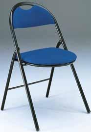 44 Plius Seating / Training&Conference Sold exclusively in sets of 4 of the same colour > Tubular steel ø 22 mm frame with lacquered epoxy coating > Metal seat/backrest for frame model > Foam padding