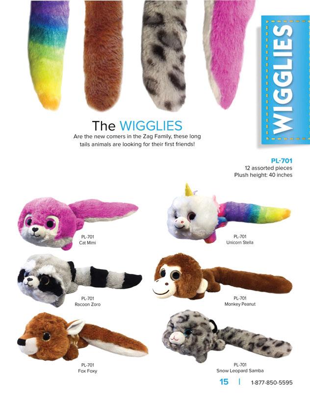 The WIGGLIES Are the new comers in the Zag Family, these long tails animals are looking for their first friends!