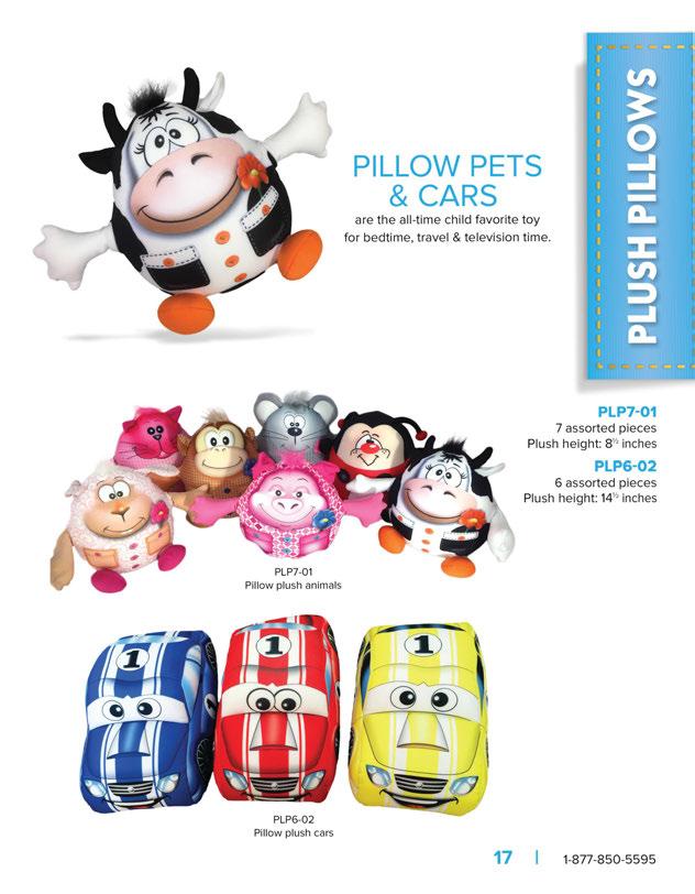 PILLOW PETS &CARS are the all-time child favorite toy for bedtime, travel & television time.