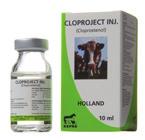 CLOPROJECT INJ. Contains per ml: Cloprostenol 250 µg Cloprostenol is a synthetic prostaglandin for use in cattle, horses and pigs.