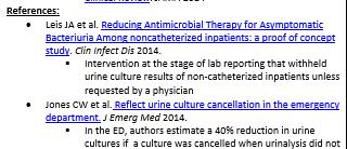 noncatheterized specimens were no longer automatically reported Instead, a