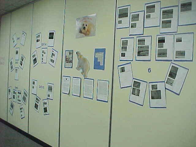 Daily pages displayed for all to see