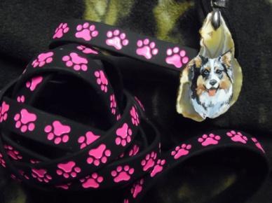 They are black silicone with hot pink paws on them and are not hard to sell! We are selling them for $2 a piece and ALL profits go to AKCCHF.