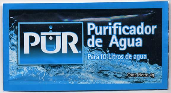 Flocculant-Disinfectant (PūR ) Developed by Procter & Gamble