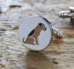 Cufflink designs: Beagle Black Labrador NEW Border