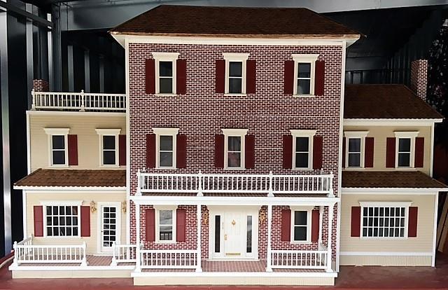 This dollhouse was started by West Point native, Alan Beswick.