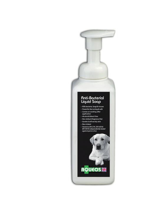 irritant Disinfects hands, ideal when whelping or for professionals that need to disinfect hands between handling new dogs AQC6002, AQC3002 50ml 600ml Have been using
