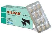 Antihelminthic VILPAR Each tablet contains 300 mg Levamizole hydrochloride and 600 mg Oxyclozanide.
