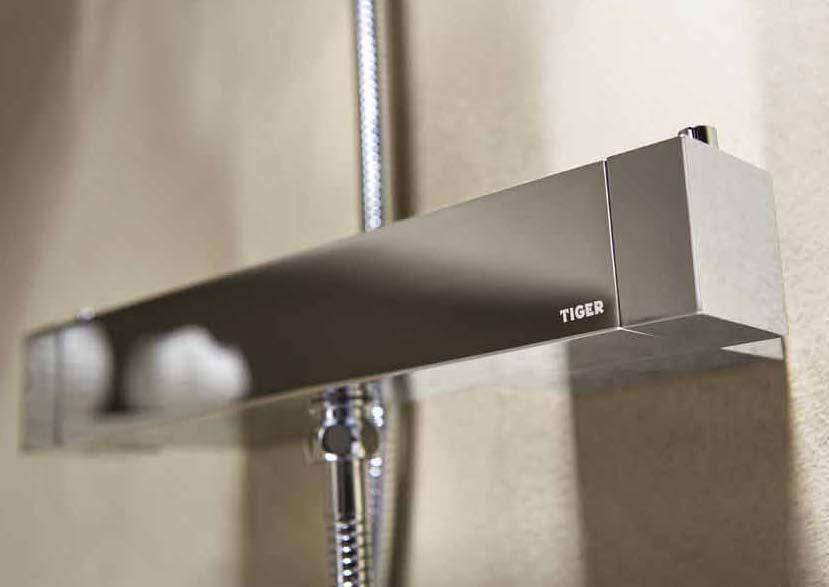 64 Bath and shower mixers All of our Tiger thermostatically controlled taps have the following features: Automatic stop when