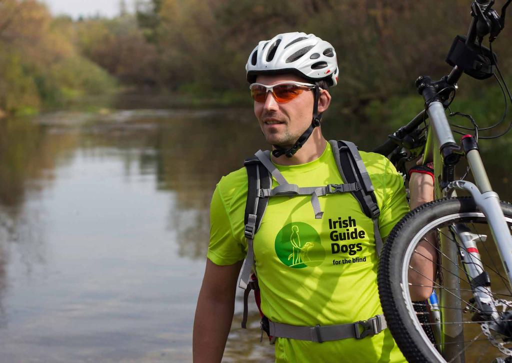 Mike Challenging himself in aid of Irish Guide Dogs, Co.