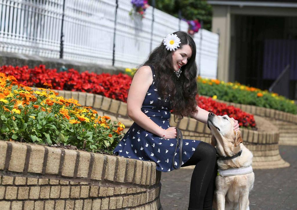 38,000 Clair with her Guide dog Asha, CO. CORK is the cost of transforming a puppy into a hero 85% of the funds we need are raised through fundraising 87,749 hours to make a hero 4.