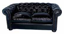 French Chaise - Black Daybed -