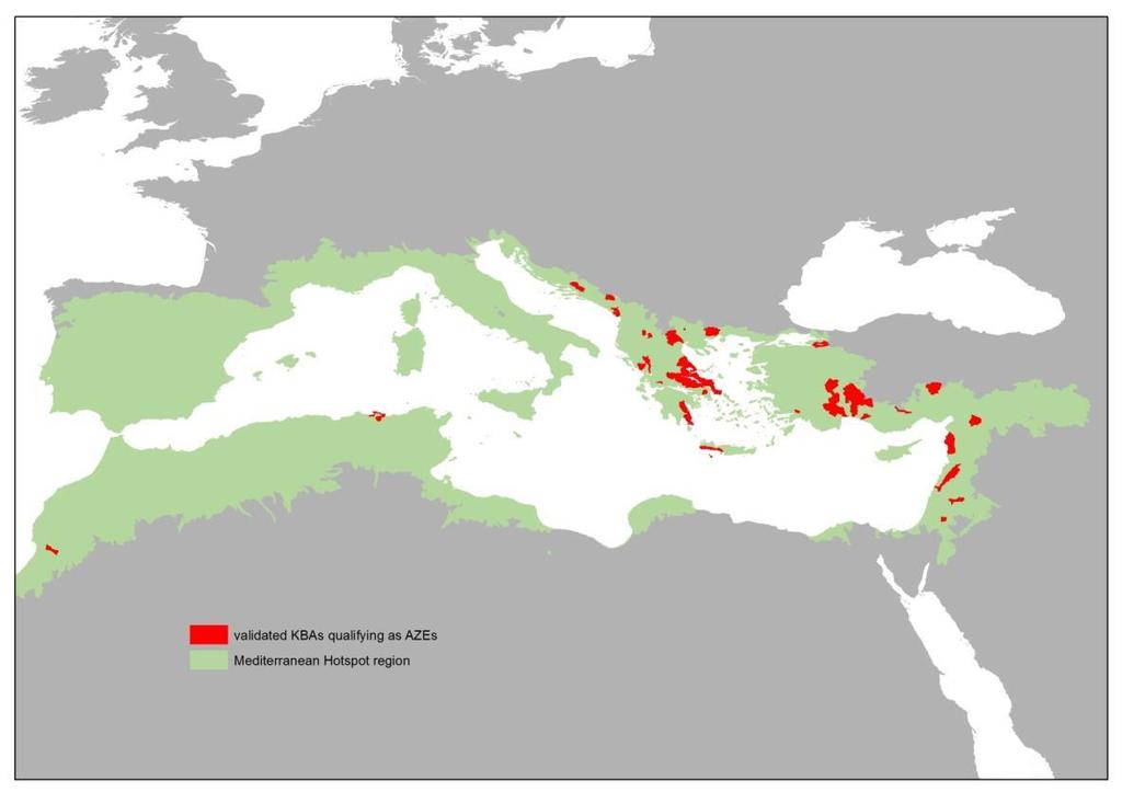 Identifying Sites for Conservation Action Centre for Mediterranean Cooperation & GSP: Freshwater KBAs in the Mediterranean basin (N Afr & E Med)