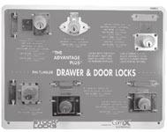 Help your customers select the right lock. Sample boards are invaluable aids to complete a sale.