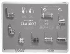 CAM LOCKS Disc Tumbler V69B-4 Board V69B-4 Board displays the popular C8730 and C8735 mail box locks; each having