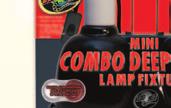 Item# LF-18 C. MINI Includes On/ Off Switch C. MINI COMBO DEEP DOME LAMP FIXTURE Two fi xtures in one for maximum convenience.