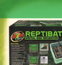 INCUBATOR The Reptibator gives breeders the ability to control temperatures and monitor humidity levels within