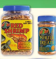Made with fi sh, shrimp, and kale to provide a balanced diet similar to that found in nature. With added vitamins and minerals. Item# ZM-31 1 oz. (28 g) Item# ZM-32 4.85 oz. (137 g) Item# ZM-33 9 oz.