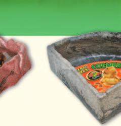 REPTI RAMP BOWLS Allows easy in and out access for your turtles, salamanders, frogs, toads, hermit