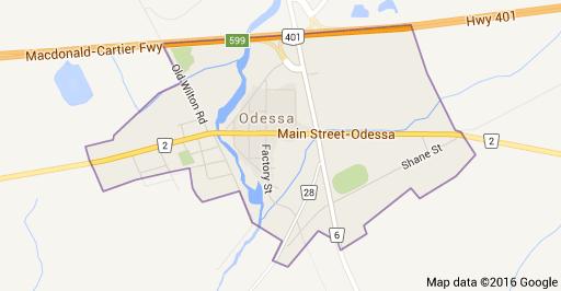 Directions to Odessa Fairgrounds 231 Main Street Odessa ON K0H 2H0 From Hwy 401 Take Exit 599 Travel south on County Road 6 / Wilton Road less than 1 km.