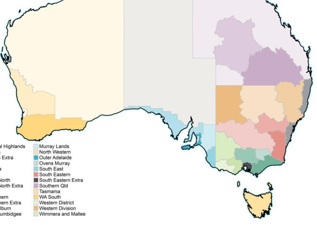 MLA sheep producing regions Due to seasonal and growing condition variability throughout Australia and even within