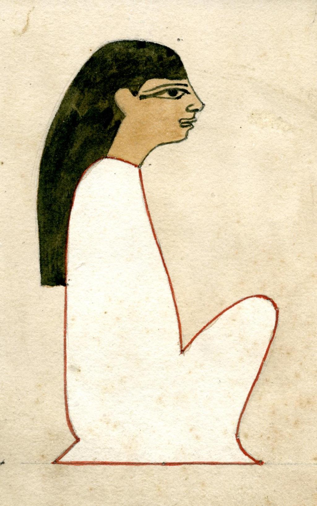Seated woman hieroglyph [Gardiner B1] from the