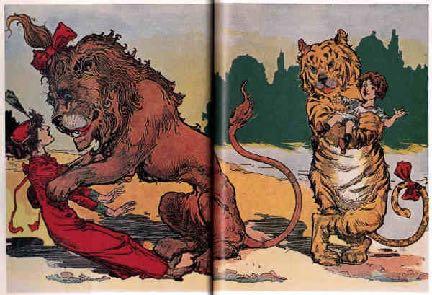 "Why, you dreadful creature!" said the Tiger reproachfully; "would you want me to eat a poor little lost baby, that doesn't know where its mother is?