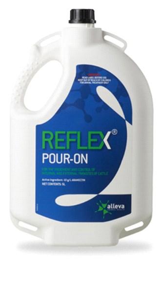 REFLEX 20Ltr Pour-On $726.00 Inc.GST $0.91 cents / 500kg cow Inc.