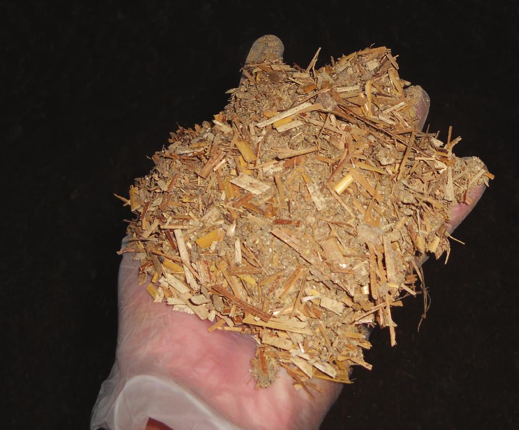 Approximately 65 to 70 tons of pine shavings are required to fill a 50 by 500 square-foot poultry house to a depth of 3 inches.