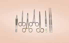 The kits contain all the necessary instruments to perform a specific surgery.