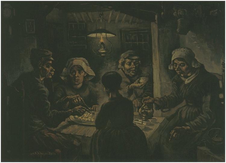The Potato Eaters Van Gogh While Julie is with the wolves she has barely anything to eat, and the wolves don t give her any food in the first few moments that she is incorporated in their pack, so
