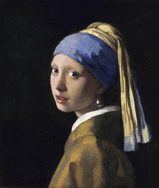 Girl with a Pearl Earring Johannes Vermeer The girl in the painting looks a bit argued, as if she is looking back at something with something heavy in her head.