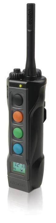 intensity LED lights on the receiver/collar - LCD screen displays exact level of
