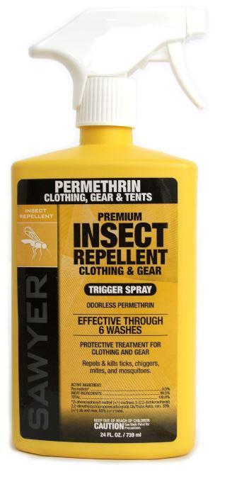 Personal Protection cont. Spray clothes, hats, shoes, backpacks, tennis bags, tents, etc.