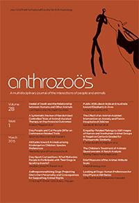 Anthrozoös A multidisciplinary journal of the interactions of people and