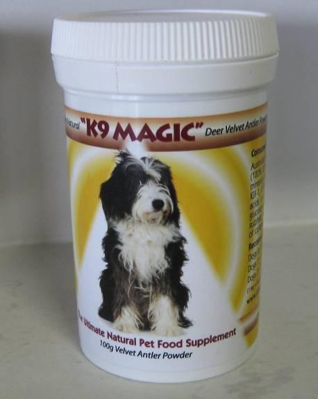 K9 MAGIC Velvet Antler is a Nutrition supplement safe and affordable for your animals, improving their quality of life.