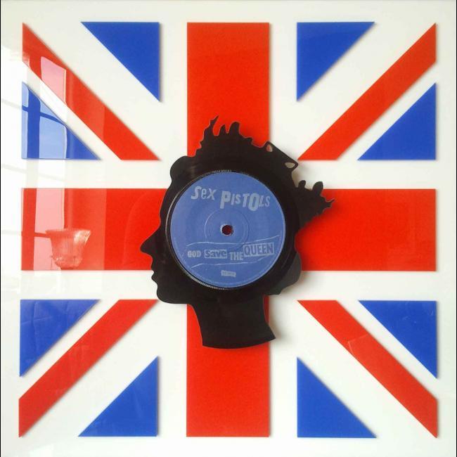 God Save the Queen Perspex 35 cm 35